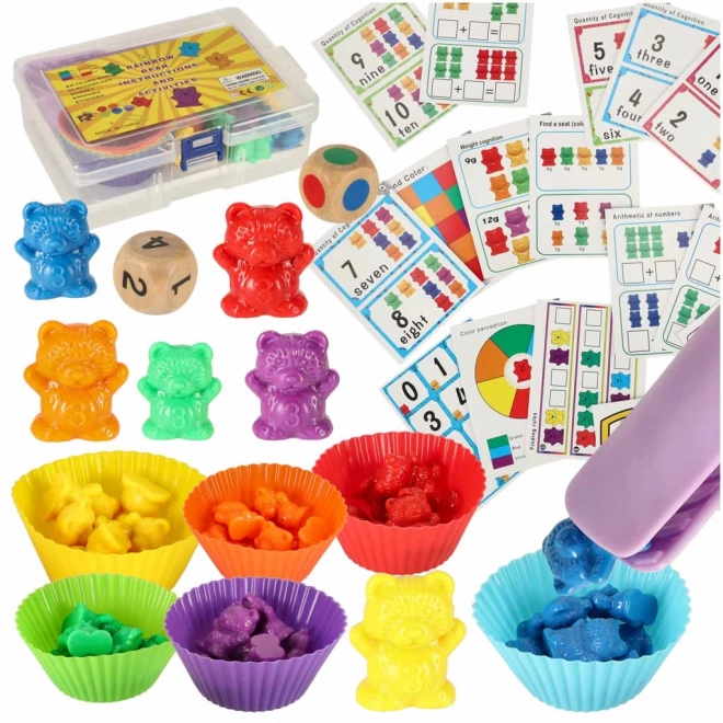 Jeu éducatif Montessori apprends à compter 61 pièces - Ours