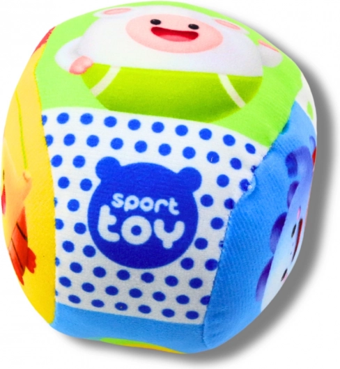 Balle douce colorée avec hochet pour bébé 9 cm