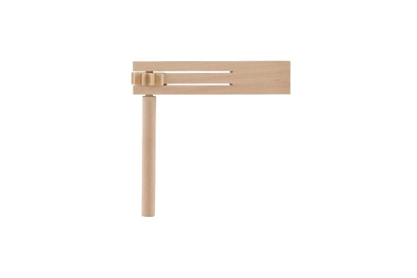 Crécelle bois 13x13cm en sachet