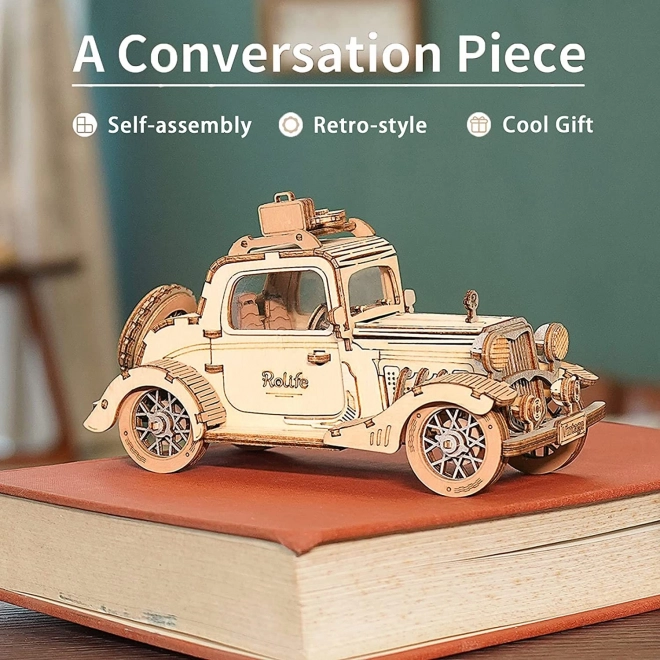 Automobile Vintage - puzzle 3D en bois moderne