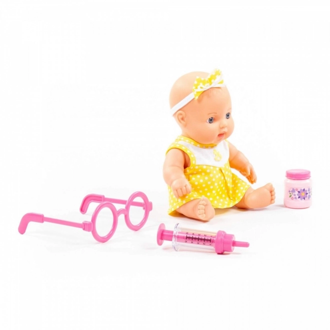 Bébé malade avec accessoires