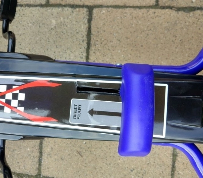 Kart à pédales pneumatique + Pneus gonflables + Siège réglable – Bleu