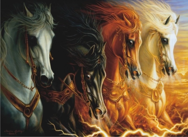 Puzzle Les Quatre Chevaux de l'Apocalypse 1000 pièces