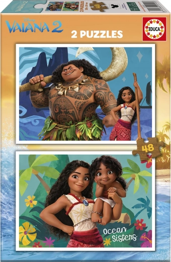 EDUCA Puzzle Vaiana 2, 2x48 pièces