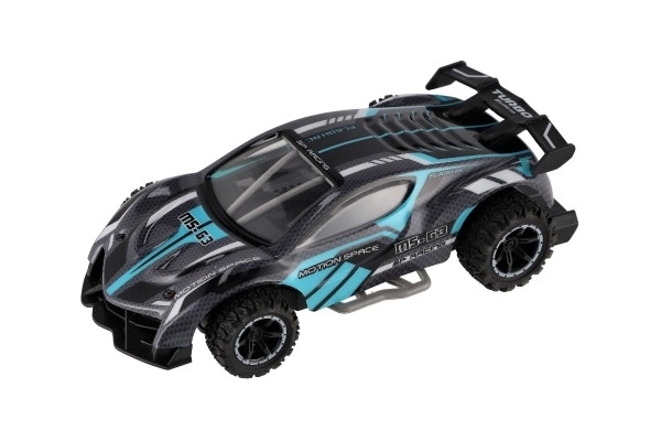 Voiture RC sportive 2,4GHz gris-turquoise 20cm – Gris-turquoise