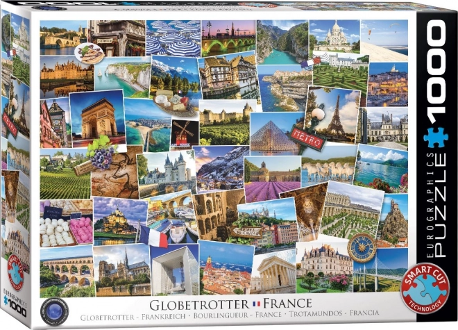 Puzzle Voyageur - France 1000 pièces de Eurographics