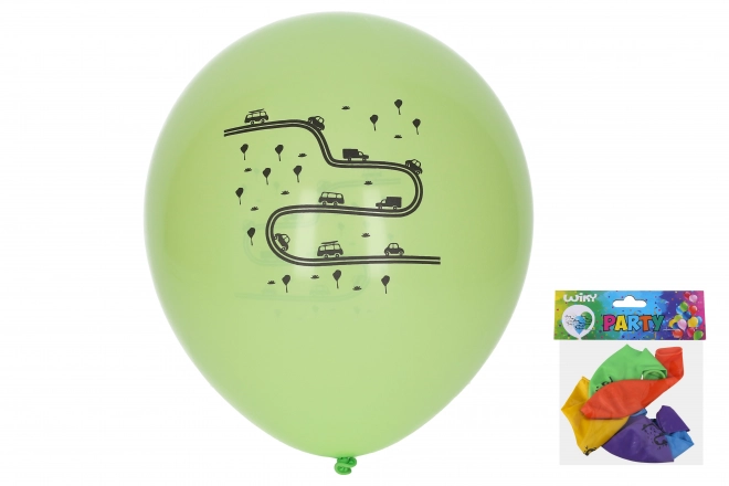 Ballon gonflable transport 30 cm - ensemble de 5 pièces