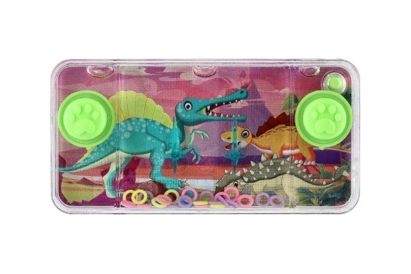 Jeu d'eau casse-tête 11x6cm plastique dinosaure 4 types 24pcs en boîte