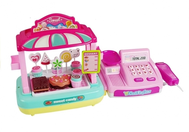 Caisse enregistreuse pour enfants avec stand de friandises