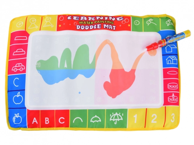 Tapis d'eau coloré avec stylo