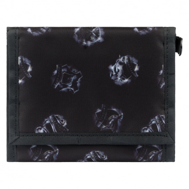 portefeuille noir avec impression Harry Potter Poudlard