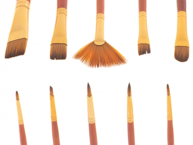 Ensemble de pinceaux scolaires de peinture 10 pcs