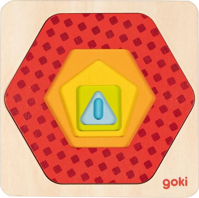 Puzzles géométriques superposés