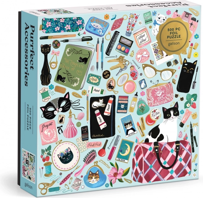Casse-tête carré Accessoires de chat 500 pièces