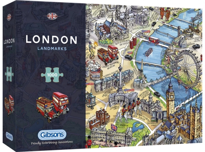 Puzzle monuments de Londres 1000 pièces