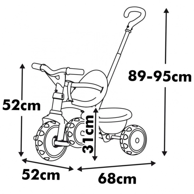 Tricycle pour enfants Be Move en couleur beige