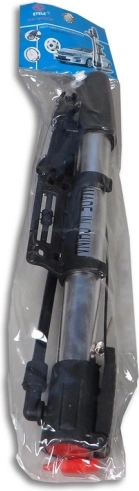 Pompe à vélo compacte argentée MADE