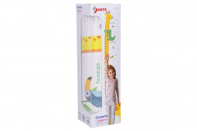 Mètre mural en mousse girafe 120 cm