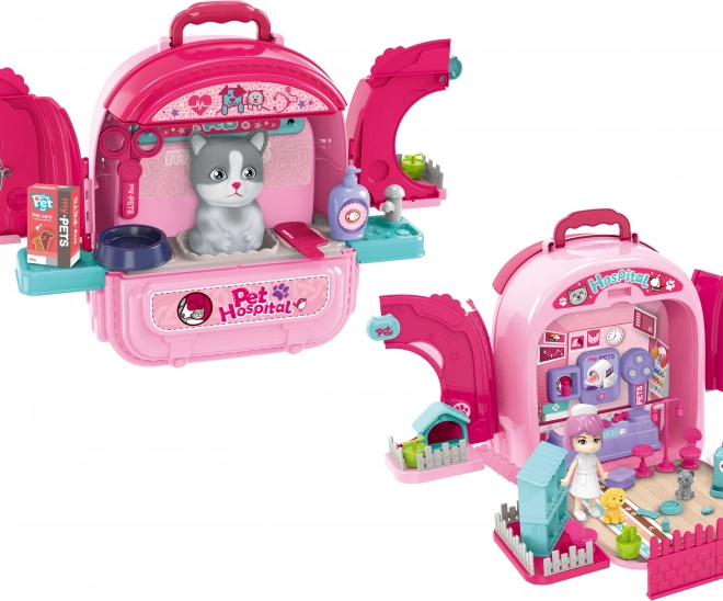 Hôpital pour animaux de compagnie en sac à dos pour chats