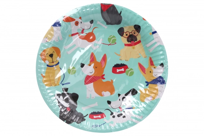 Assiettes de fête en papier 23 cm, 6 pcs
