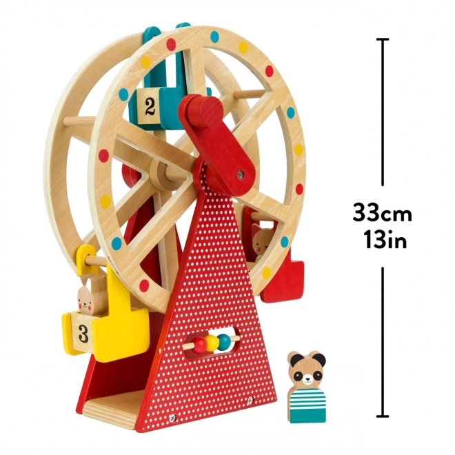 Petit Collage Grande roue en bois