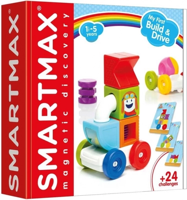 SmartMax - Mon premier ensemble de construction magnétique avec voiture 2en1