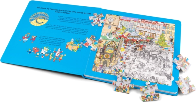 Puzzle avec illustrations de Prague