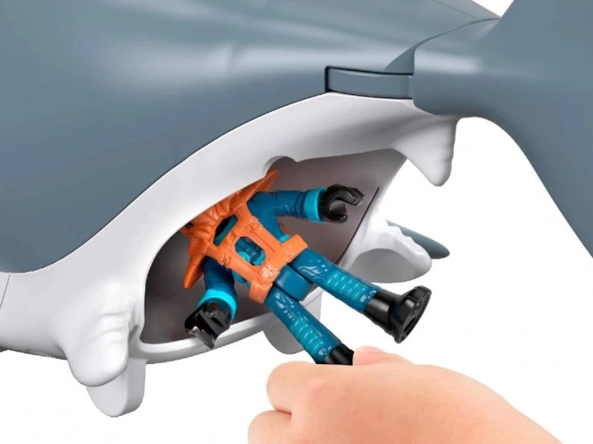 Mega requin attaquant Imaginext avec mâchoire mobile