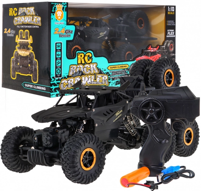 Crawler Rock pour enfants 6+ Télécommande 1:10 6x6 + roues de rechange