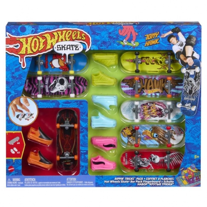 Hot Wheels Fingerboard et Chaussures 8 pcs