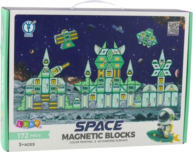 Jeu de construction magnétique Station Cosmos 4D 172 pièces
