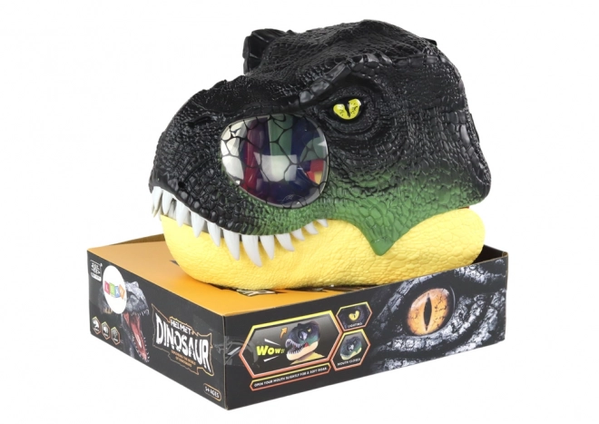 Masque de dinosaure avec sangle réglable et effets lumineux et sonores
