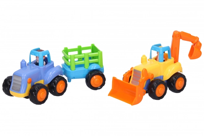 Tracteur et Pelle avec inertie 16 cm