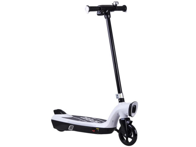 Trottinette électrique avec éclairage LED – Blanc