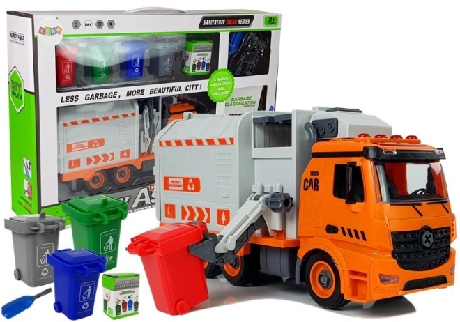 Camion poubelle bricolage avec tri des déchets