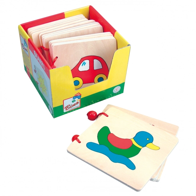 Livre en bois Bino 1 pc