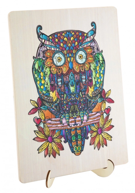 Puzzle silhouette hibou
