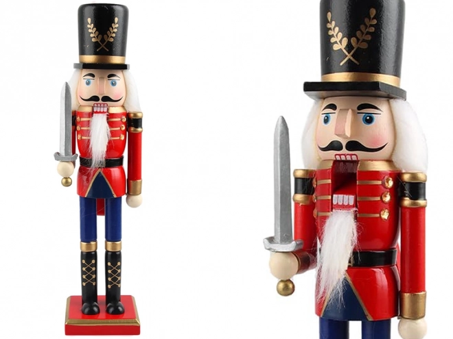 Soldat casse-noisette en bois décoration de Noël