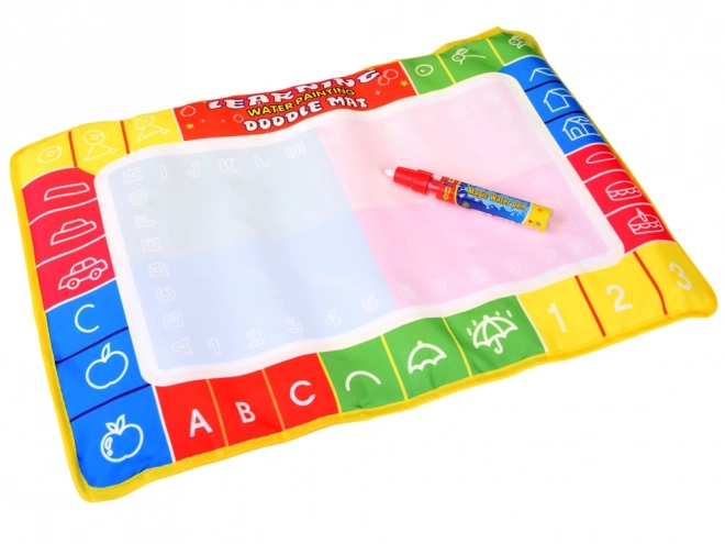 Tapis d'eau coloré avec stylo
