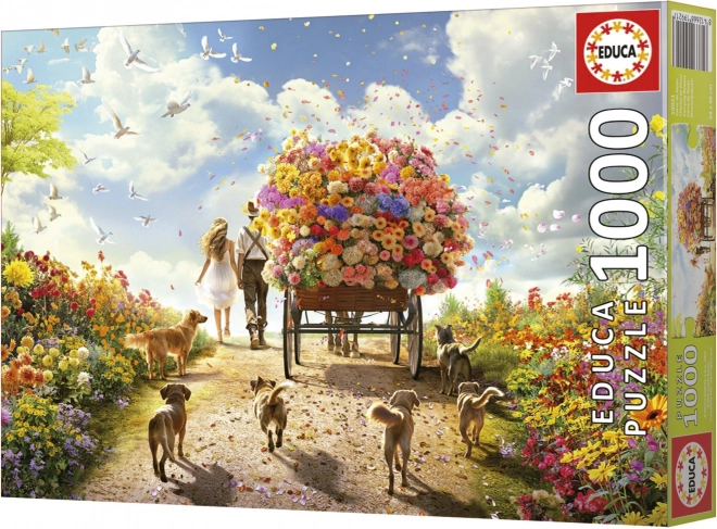 Puzzle Educa Livraison de fleurs 1000 pièces