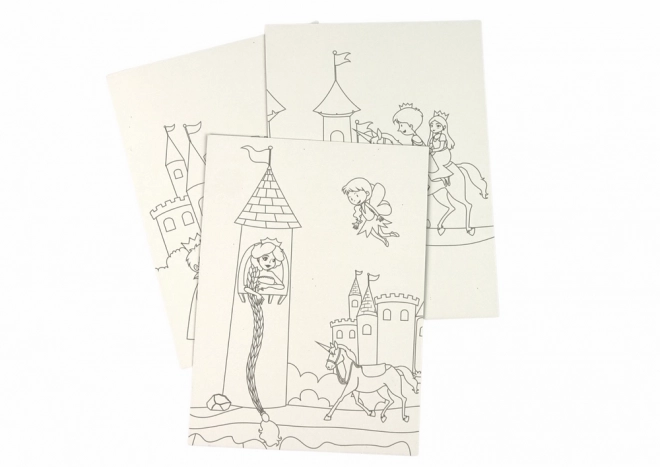 Tableau à gratter Coloriages pour enfants Royaume