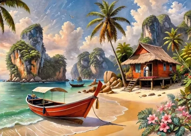 Puzzle Paradis thaïlandais 1000 pièces