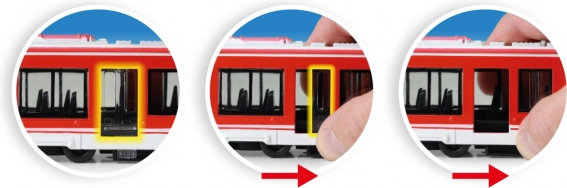Portes ouvrantes avec levier pratique