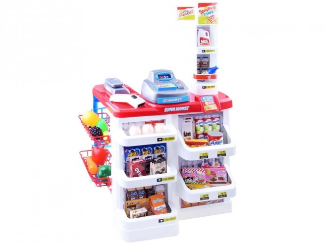 Supermarché pour enfants avec caisse et scanner