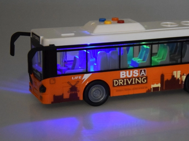 Grand bus avec sons et lumières