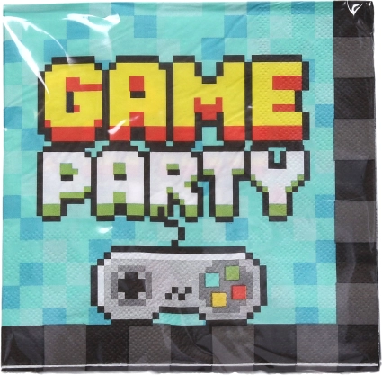 Serviettes de fête JEU 33 × 33 cm, 20 pcs
