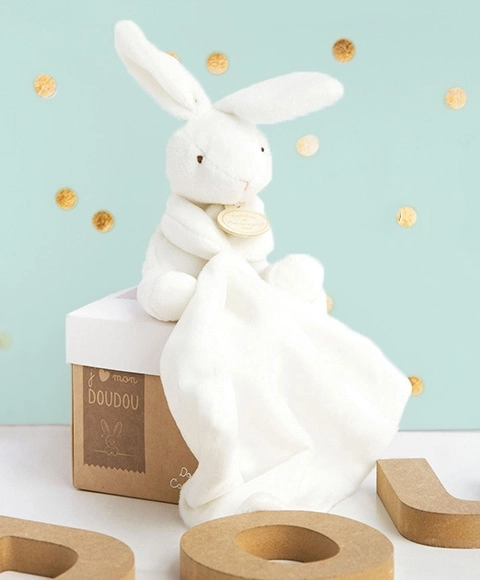 Ensemble cadeau Doudou - lapin avec doudou 10 cm