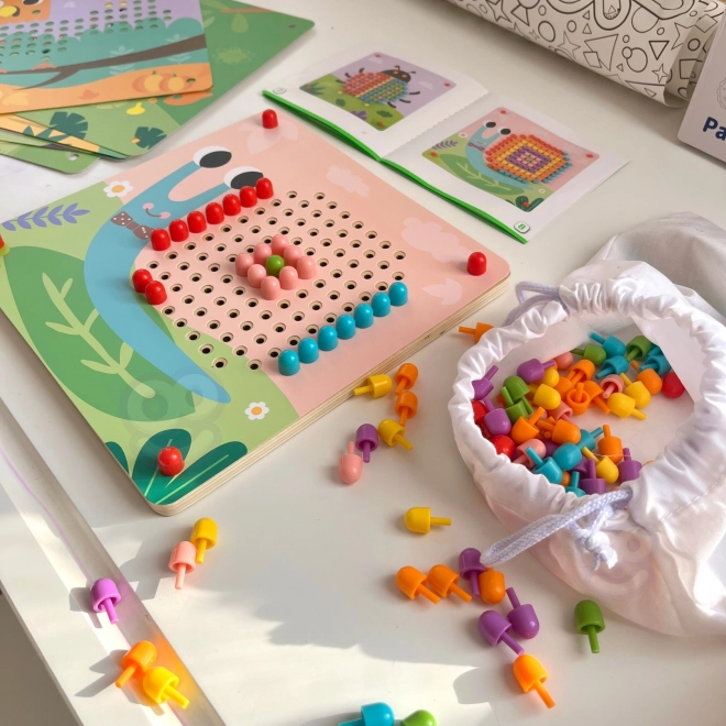 Puzzle en bois avec chevilles de Tooky Toy
