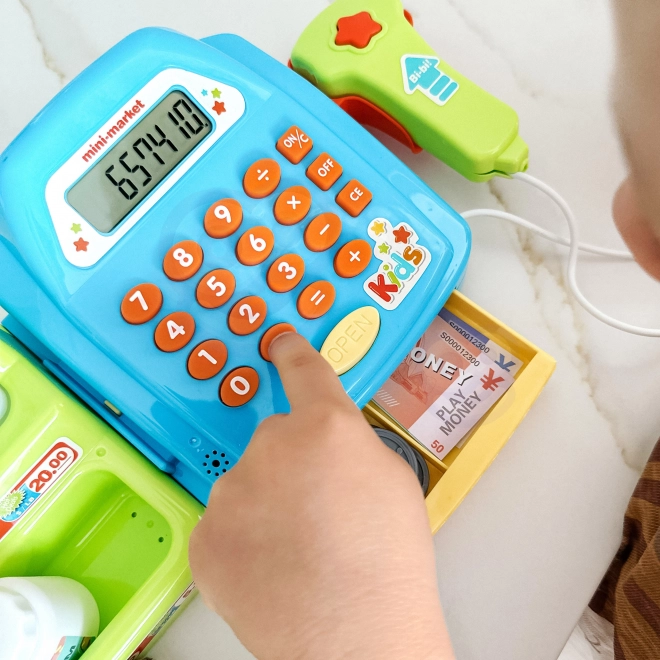 Caisse enregistreuse pour enfants Woopie avec étagère et accessoires