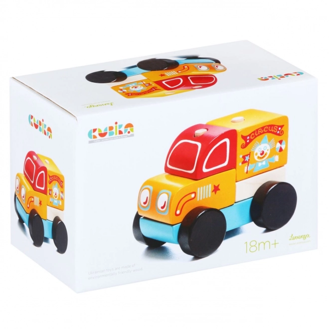 Chariot de cirque - puzzle en bois 5 pièces